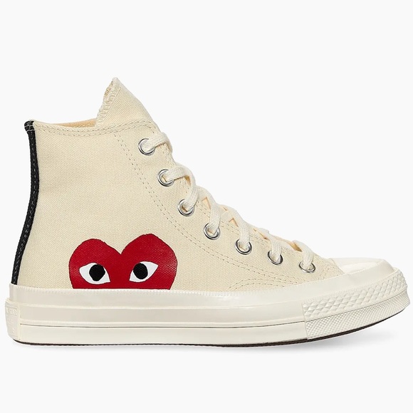 Converse x Comme des Garçons PLAY Chuck 70 High-Top Sneakers, Men’s Size 12 - Picture 2 of 13